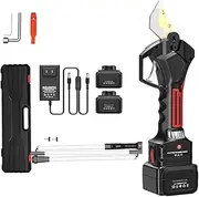 Portable Cordless Pruner, Electric Pruner with 1.9M Reach Extension Pole, Multifunctional Garden Shears Electric Scissors, 35Mm Cutting Diameter, for Pruning Trees and Shrubs and Fruit Trees
