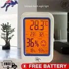 Digital Thermometer Hygrometer LCD Indoor Temperature Clock AU