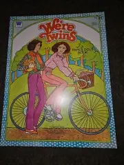 Vintage 1981 We're Twins Paper Doll Book Uncut Vintage Whitman