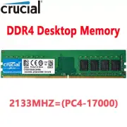 Crucial DDR4 8GB 2133Mhz PC4-17000 288pins Desktop Memory Dimm Ram 1X8GB