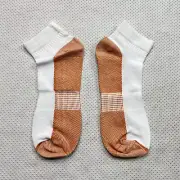 Unbranded Womens Compression Socks sz L / XL Black White Orange Active NEW