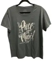 Smith &Wesson Piece of Mind XXL T-Shirt Firearm Gray Logo Tee Womens 2X Unique