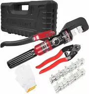 Wire Cable Railing Kit Hydraulic Crimping Tool Set Stainless Steel Hand Crimper