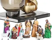 Mirpuytn Christmas Nativity Set,Christmas Nativity Scene Statue Decor - Exquisite Details Collection Decoration for Living Room, Bedroom, Study Room, and Shop