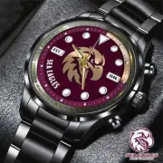 Manly Warringah Sea Eagles Black Stainless Steel Watch