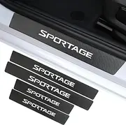 Car Door Sill Protector Compatible With Kia Sportage Accessories, Guard Decoration Scuff Plate Sticker