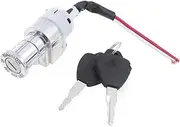 Ignition Key Switches for Motorcycle Electric Bike Scooter E-Bike Electric Lock Universal 1pc Battery Chager Mini Lock with 2 Keys Ignition Barrel Key Switch