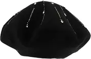 [ANDRESLAD] Berets Beret Hat for Women Warm Beret Beret Warm Artist Hat Chic Beret Cap Fashion Beret Cap Female Chic Beret Female Costume Accessory Beret Beret Hat Women Beret Hat Woolen Black