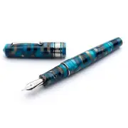 Leonardo Mosaico Fountain Pen in Hawaii with Palladium Trim - Broad Point - NEW