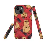 For Apple iPhone 13 mini Case, Armour Back Cover, Quokkas