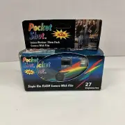 Pocket Shot 35mm Instant Camera with Flash & Film-Single Use-Pre-Loaded RTU