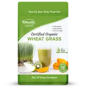 Morlife Wheat Grass Certified Organic 200g