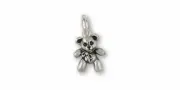 Teddy Bear Charm Jewelry Sterling Silver Handmade Teddy Bear Charm TB17-C