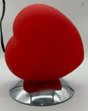 New Cute & Vintage Red Love Heart Shaped Table / Desk Lamp / Night Light