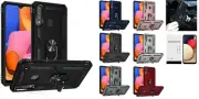 For Samsung Galaxy A02s A025 A025M S124DL Shockproof w Stand Case Cover + TG