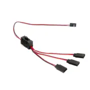 1/10 3 Way Wire LED Light On/off Switch Y Cable For SCX10 TRX-4 RC Crawler Car f