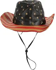 [LIFKOME] American Flag Hat Fourth of July Hat Wallaroo Stag Sun Hats for Men Mens Headband USA Trucker Hats for Men Hat for Men Hat for Women Ladies Hat Bucket Hats for Women Co Cap Straw