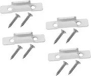 PRETYZOOM 4Pcs Zinc Alloy Sash Lock Window Keeper Reliable Heavy Duty Window Latch Accessory for Casement Sliding Windows Easy Installation Secure Locking Mechanism for Enhanced