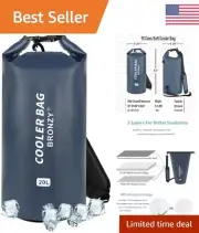 Insulated Backpack Cooler - 20L Portable Ice Chest Box - Waterproof & Leakproof