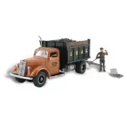 Woodland Scenics AS5555 HO-Scale Lumpy's Coal Company Truck & Figure w/ Shovel