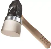 4 lbs. White Mallet Hammer Flooring Installation Tool Rubber Cap Iron Wedge