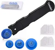 Gomake Vinyl Wrap Cutter Car Coating Film Window Tint Cutting and Trimming Alloy Roller Positioning Knife Paperback Slitter Knife for Car Wrapping, Wallpaper Pasting