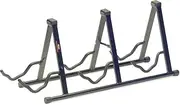 Stagg SG-A008/3BK Triple Guitar Stand for Acoustic/Electric Guitars with Two Cradling Hooks & Back Rest - Black