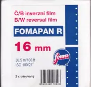 Fomapan B&W Reversal 100 ft 16mm Film ISO 100 ft. Double Perf Ex. 2014 09