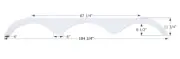 Icon 104 5/8'X11 3/4'Polar White 01931
