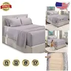6-Piece King Size Bedding Set with Extra Deep Pocket Fitted Sheet & Pillowcases