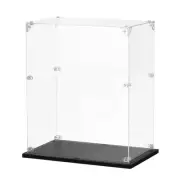 Acrylic Display Case, 9.8"x6"x11.8" Clear Display Box Assemble Dustproof