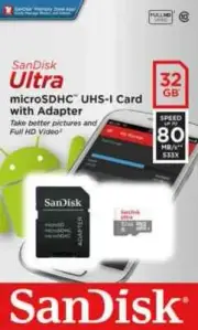 SanDisk Micro SD Card 32GB TF Class 10 for Smartphones Tablets Brand New