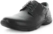 [Wilde] New School Jag 2 Leather School Shoes 43 Black Derby Youth Flexi Sole