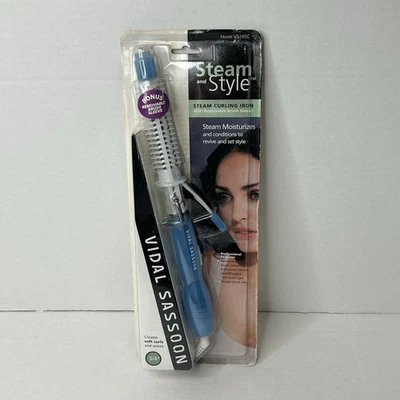 Vintage Vidal Sassoon Steam and Style 3/4" Steam Curling Iron Model VS165C New