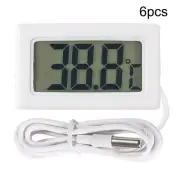 Digital LCD Thermometer 6pcs for Accurate Temperature Measurement in Freezers
