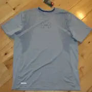Under Armour printed athletic shirt NWT XL mens gray blue logo $50