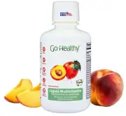 Go Healthy Liquid Multivitamin for Women Men Teens 50 Plus – Vegan Vitamin & ...