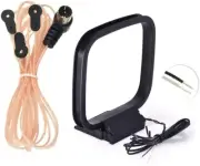 FM Antenna FM Dipole Antenna 75 Ohm FM Radio Antenna AM Loop Antenna for Denon
