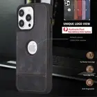 PU Leather ShockProof Slim Phone Case For iPhone 16 Pro Max 15 14 13 12 11 Cover