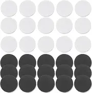 ibasenice Backgammon Game Pieces Replacement: 30pcs Black White Backgammon Checkers for Sondergut Roll-up Travel Backgammon