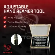Adjustable Hand Reamers Set 9 Pcs H4 To H12 15/32 to 1-3/16" Inch 6 Blades AU