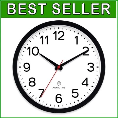 Modern 14-Inch Battery-Operated Wall Clock - Sleek Design for Tranquil Spaces