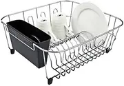 D.Line Dish Drainer with Caddy Black, Small