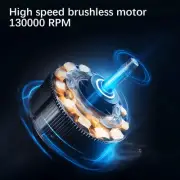 Electric Air Duster 130000RPM Compressed Air Duster With Magnetic Suction Noz