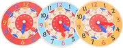ERINGOGO 3pcs Clock Toys for Boys and Girls Colorful Cognitive Teaching Model for Toddlers Educational Enlightenment Toy