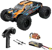 Speedywheels 1/16 ROG1 MT16 Brushless RC Truck, 80km/h High Speed Mini RC Truck, 4WD RC Truck for Adults with 3S 2200Mah Battery
