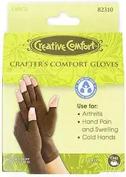 Dritz Crafters Comfort Glove, 1 Pair, Size Large