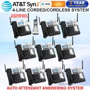 AT&T SynJ SB67138 DECT 6.0 4-LINE CORDED PHONE-1 CORDLESS HS+9 CORDLESS DESKSETS