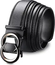 Men's Belt,Jekixhua Leather Casual Dress Ratchet Slide Adjustable Buckle Designer Belts