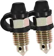 Mikinona Brake System Accessories 2pcs M10 Motorcycle Bleeder Screws Grease Fitting Caps for Cars and Motorcycles